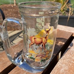 Vintage Bavarian Beer Mug - Fox & Deer